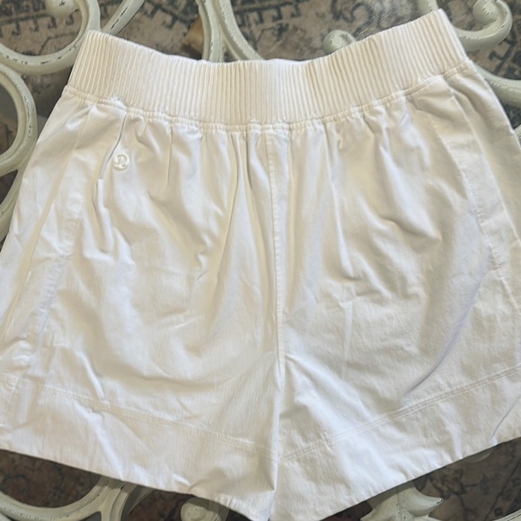 Lululemon Athletica High Waist White Shorts - Picture 2 of 5